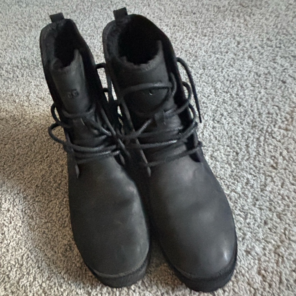 Harkland uggs Black Lace-Up Boots